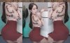 虎牙主播热舞 RDVIKI ♥红色紧身包臀裙，破洞黑丝电臀热舞♥